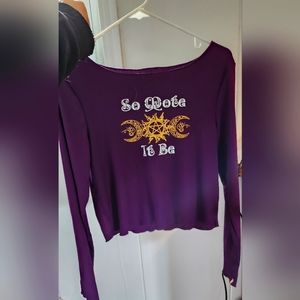 Witchy Long Sleeve Crop